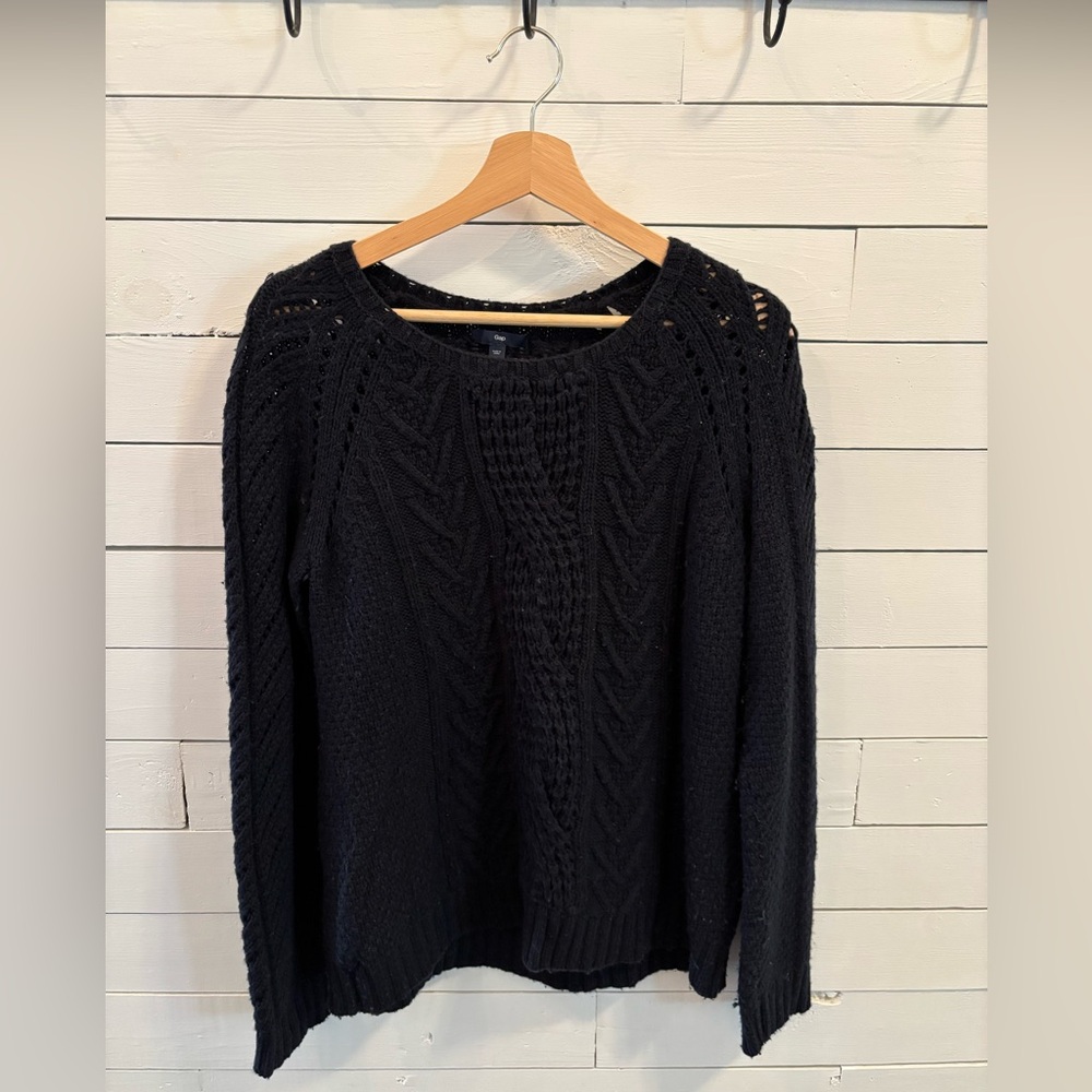 GAP Navy Blue Cable Knit Sweater